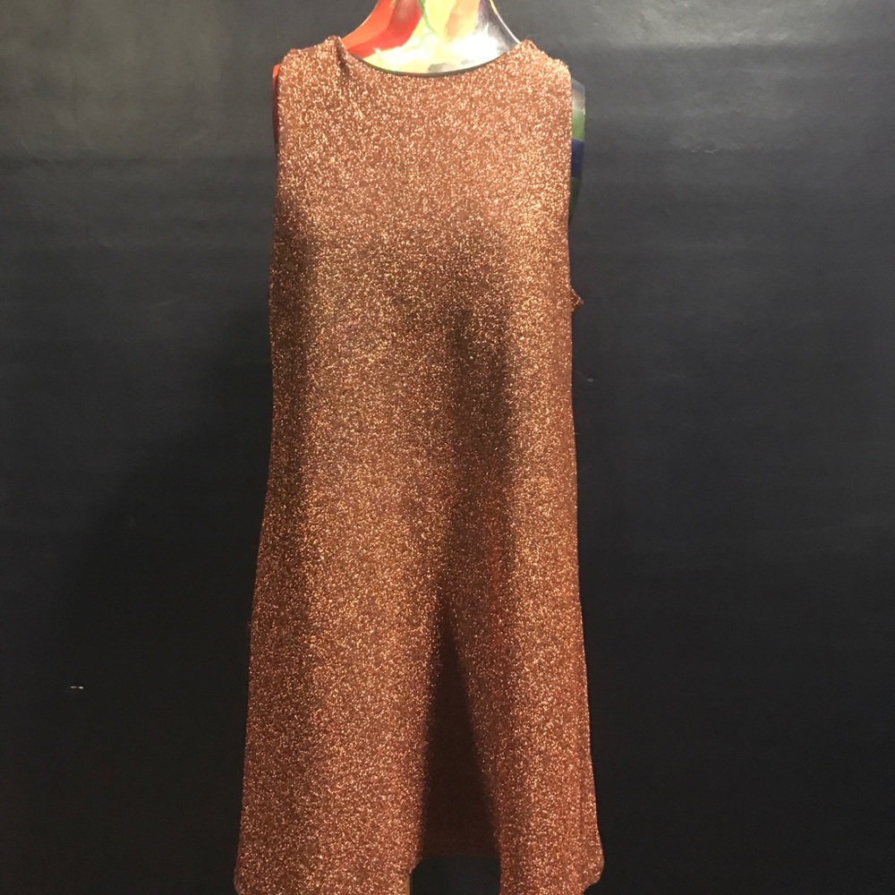ASOS sparkly copper colored dress